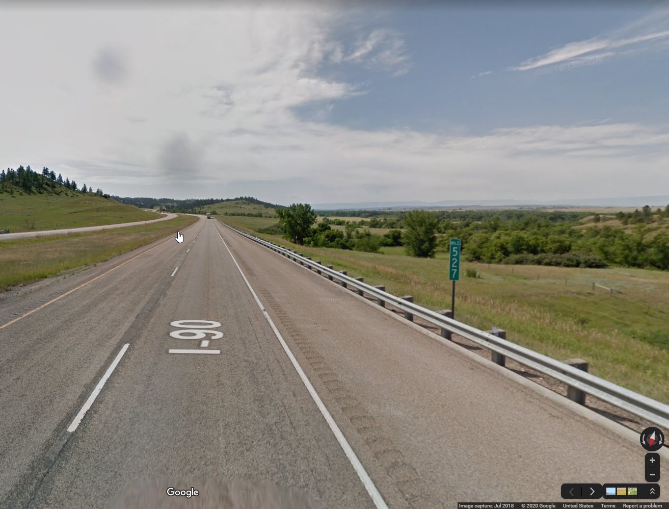 I-90 mile marker 527